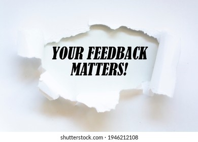 Text Sign Showing Your Feedback Matters Stock Photo 1946212108 ...