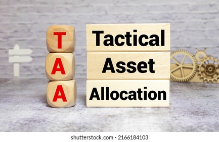 Text Tactical Asset Allocation - TAA, Business Concept