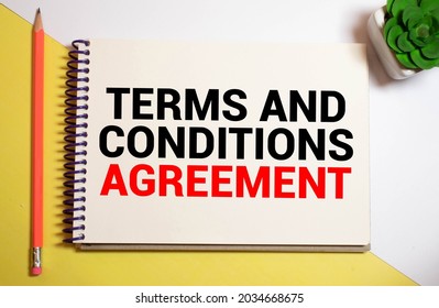 text Terms and Conditions Agreement - Shutterstock ID 2034668675