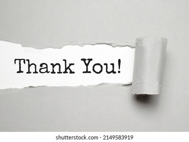 Text Thank You Torn Paper Concept Stock Photo 2149583919 | Shutterstock