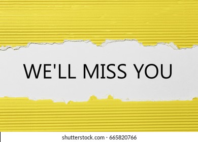 We Will Miss You Images, Stock Photos & Vectors | Shutterstock