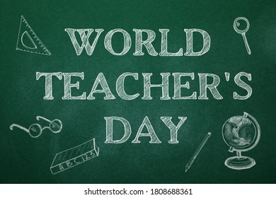 Text World Teachers Day Drawings On Stock Photo 1808688361 | Shutterstock