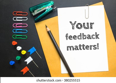 377 Your feedback counts Images, Stock Photos & Vectors | Shutterstock