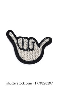 Textile Patch On White Background