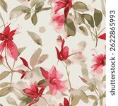 textile pattern flower design elements