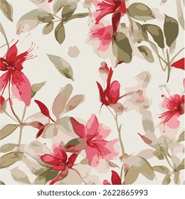 textile pattern flower design elements