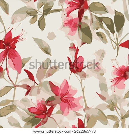 textile pattern flower design elements