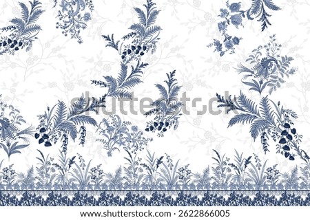 textile pattern flower design elements