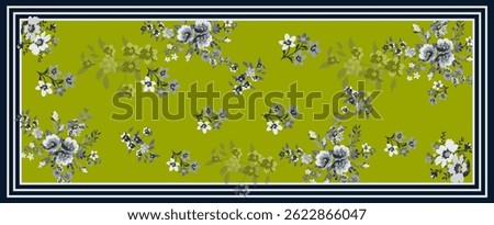 textile pattern flower design elements