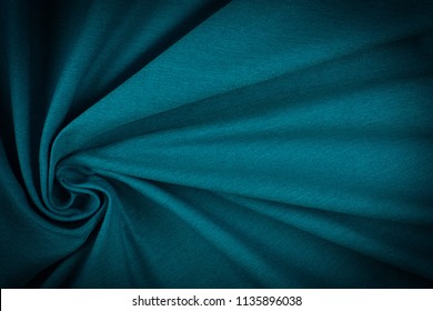 Textile and texture concept - close up of crumpled fabric background. Abstract background, empty template. Top view.