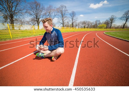 Texting from the racetrack