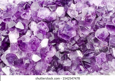 Texture Or Background Of An Amethyst Stone