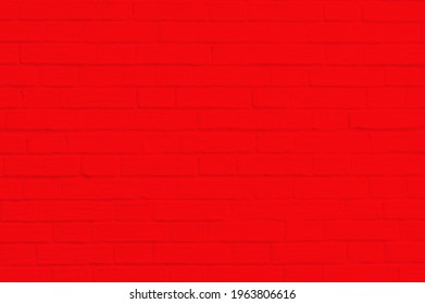 Texture background concept: red brick wall background in rural room