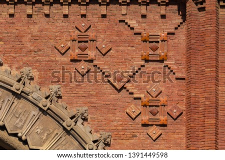 texture background for design, wall and red brick decoration