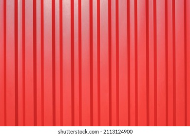 Texture, Background. Light Red Sheet Metal Profile