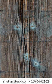 Texture Background Old Wooden Wall, Turquoise Painted, Color Fad