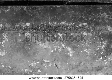 texture, background, pattern, A black and white close-up of a dirty, corroded metal surface with a horizontal weld seam and patches of flaking paint and rust.