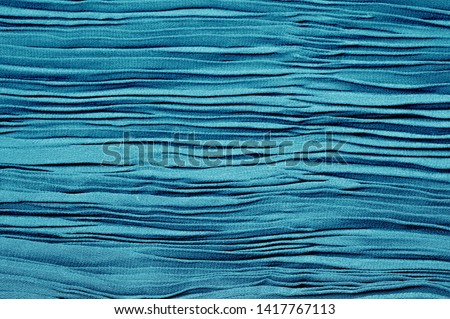Texture, background, pattern, Cloth pleated blue. A shiny finished folded satin fabric is a light, glossy glossy and beautiful type of fabric that makes the design of the end stylish and glamorous