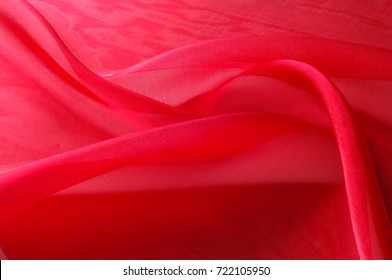 Texture, Background, Pattern. Cloth Is Transparent Light Pink. Which Allows You To See The Body Or Underwear Of The User Through His Fabric.