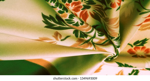 texture, background, pattern, delicate  silk with floral print Exceptionally lightweight pure silk fabric with a delicate texture. Clean, use lining when opacity is desired.