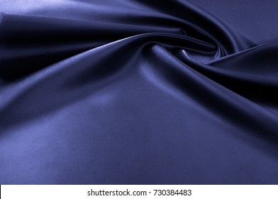 Texture, Background, Pattern. Fabric Silk Color Cobalt, Smalt, Blue Royal.
Blue Silk Satin Hemp Material Fabric Azure Cobalt Sapphire Ravenclaw Royal