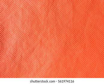 Texture Background : Pattern Of Orange Non Woven Bag