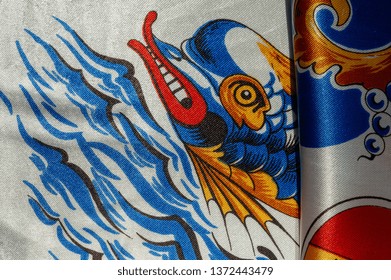Texture, background, pattern, postcard, silk fabric, blue-white ovals, your projects will not go unnoticed with this fabric, buying this fabric you will be the best - Powered by Shutterstock - Get 15% off with code: PIKWIZARD15