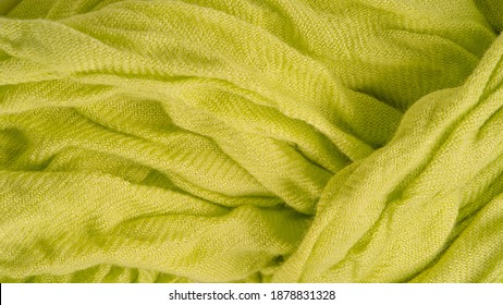 texture, background, pattern, postcard, silk fabric, light green color, aureolin, artificially wrinkled fabric, wrinkled texture, abstract illustration