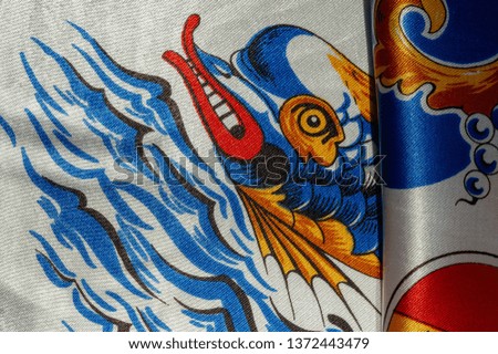 Texture, background, pattern, postcard, silk fabric, blue-white ovals, your projects will not go unnoticed with this fabric, buying this fabric you will be the best