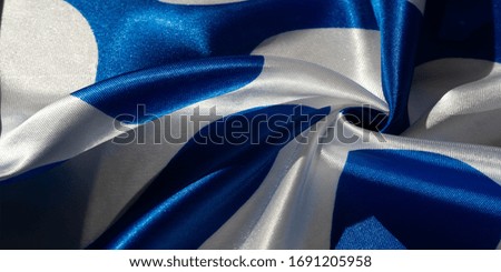 Texture, background, pattern, postcard, silk fabric, blue-white ovals, your projects will not go unnoticed with this fabric, buying this fabric you will be the best