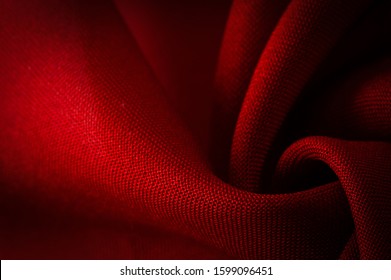 Texture, Background, Pattern, Red Satin Is A Weave That Usually Has A Glossy Surface And A Dull Back, Satin Weave Is Characterized By Four Or More Filler Or Weft Threads,