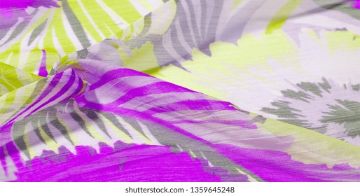 texture background pattern. Silk fabric with colored lace. Yellow blue and gray-blue shades. It is perfect for your design, accents, wallpapers, posters and postcards. Your possibilities are endless