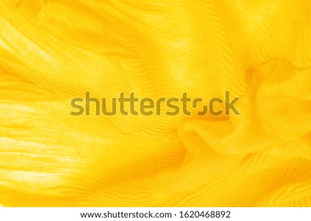 Texture, background, pattern, yellow silk corrugation crushed fabric for your projects