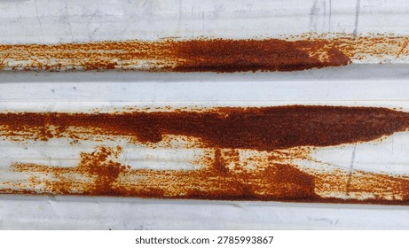 texture background of rusty, iron roofing or iron sheets, tekstur latar belakang dari atap seng  yang korosi