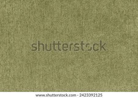 Texture background of velours jacquard khaki fabric. Upholstery texture fabric, velvet furniture textile material, design interior, decor. Fleecy fabric texture close up, backdrop, wallpaper.