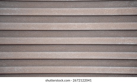 Texture background of a window blind. Abstract pattern of horizontal line and stripe for home interior design or decoration.