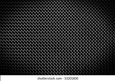 Texture of a black metal grill