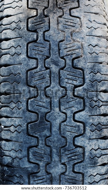Texture of black
wide combine harvester
tire.