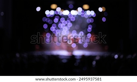 Texture blur and defocus, background for design. Stage light at a concert show.