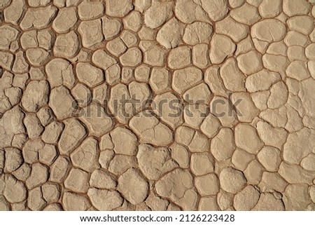 The texture of the bottom of the dead valley in Sossusvlei, Namibia