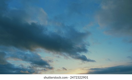 Texture of bright evening sky during sunset. Background of clouds on the burning dawn. - Powered by Shutterstock