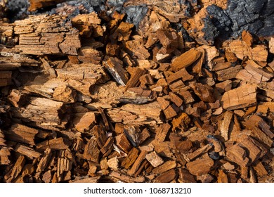 Texture Of Burnt Wood Chips 