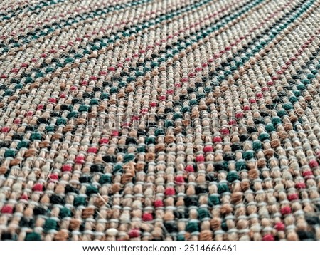 the texture of the carpet is made of residual commodities