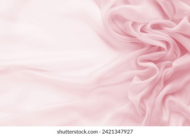 Texture chiffon fabric in pink color for backgrounds. silk fabric. selective focus - Powered by Shutterstock