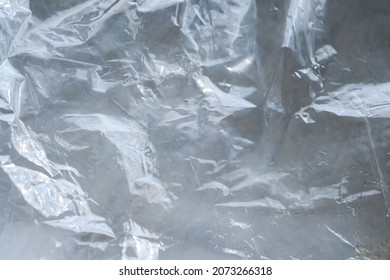 Texture Of Clear Plastic Sheet.