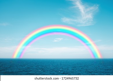 空 虹 海 の写真素材 画像 写真 Shutterstock