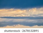 Texture of Clouds Apper To Reflect In The Sky Above Rocky Mountain National Park