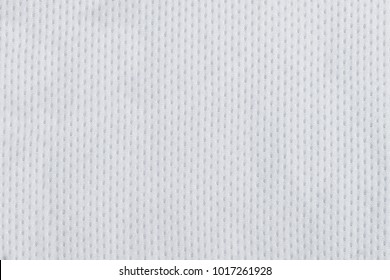 Texture Of Cool Polyester Fabric. Background Of White Textile