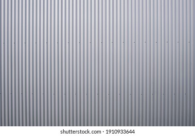 Texture Of A Corrugated Sheet Metal Aluminum Facade