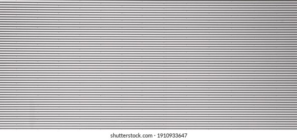 Texture Of A Corrugated Sheet Metal Aluminum Facade